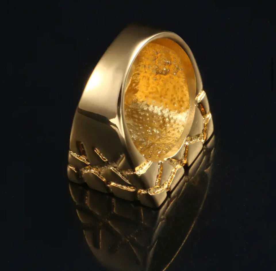 Gold Nugget Ring Filled
